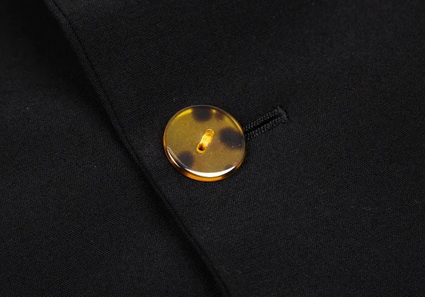 ジャンポールゴルチエJean Paul GAULTIER ウールバックレースアップメッシュ着脱ジャケット 黒40 K-107073_008