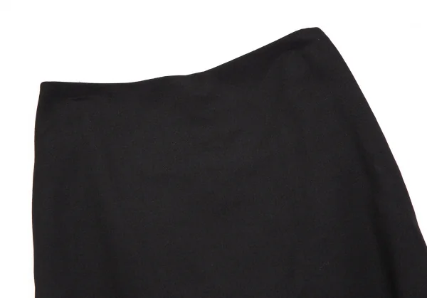 ジャンポールゴルチエJean Paul GAULTIER ウールバックレースアップロングスカート 黒38 K-107074_003