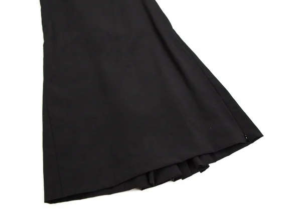 ジャンポールゴルチエJean Paul GAULTIER ウールバックレースアップロングスカート 黒38 K-107074_005