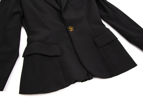 ジャンポールゴルチエJean Paul GAULTIER ウールレースアップデザインセットアップスーツ 黒40・38 K-107075_006