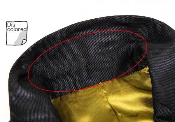 ジャンポールゴルチエ ファムJean Paul GAULTIER FEMME 光沢コットンポリ裾ボタン留め変形セットアップスーツ 黒40 K-107092_005