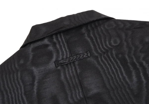 ジャンポールゴルチエ ファムJean Paul GAULTIER FEMME 光沢コットンポリ裾ボタン留め変形セットアップスーツ 黒40 K-107092_009