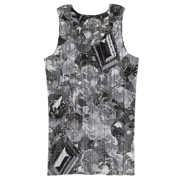 PLEATS PLEASE Jewel Printed Sleeveless Shirt K-107121_002