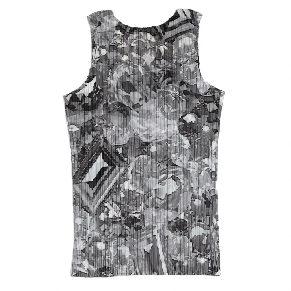 PLEATS PLEASE Jewel Printed Sleeveless Shirt K-107121_007