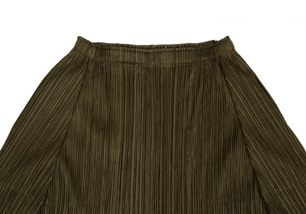 プリーツプリーズPLEATS PLEASE プリーツサルエルパンツ カーキ4 K-107131_003