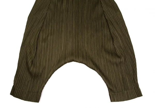プリーツプリーズPLEATS PLEASE プリーツサルエルパンツ カーキ4 K-107131_006