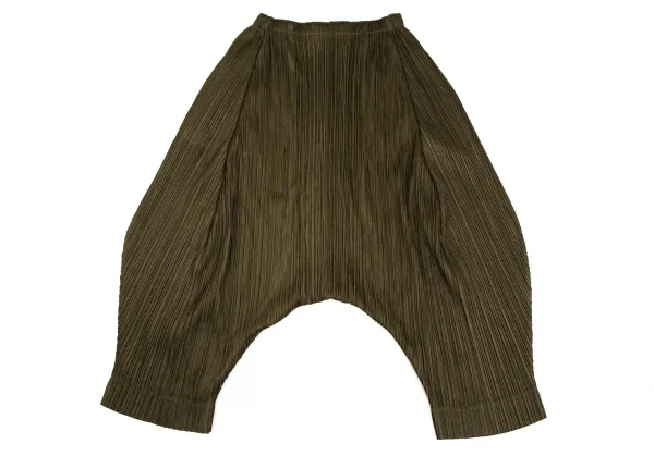 プリーツプリーズPLEATS PLEASE プリーツサルエルパンツ カーキ4 K-107131_008