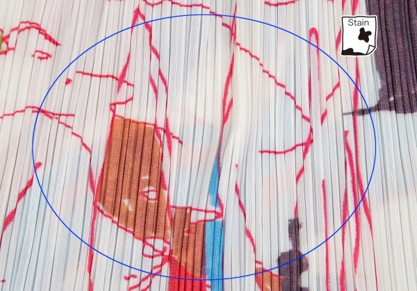 プリーツプリーズPLEATS PLEASE プリーツグラフィックプリントフレアスカート 白マルチ5 K-107150_010