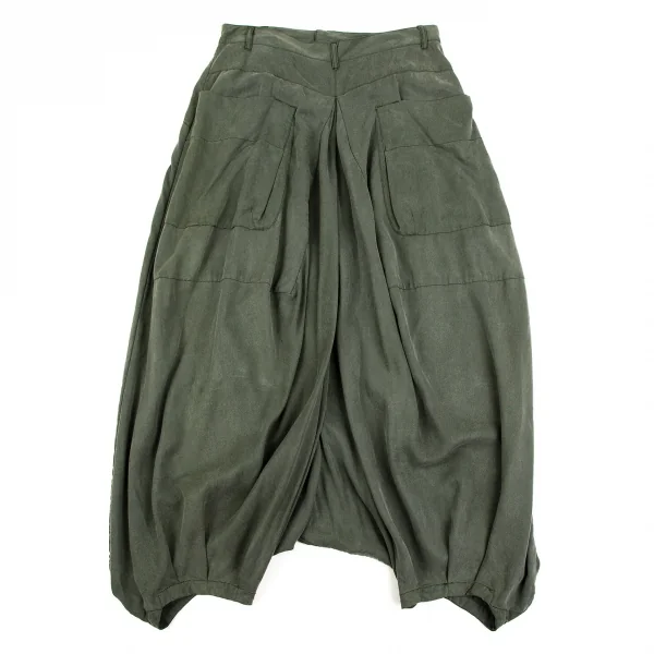 フラボアFRAPBOIS レーヨンサークルポケットペンギンパンツ カーキ0 K-107172_011