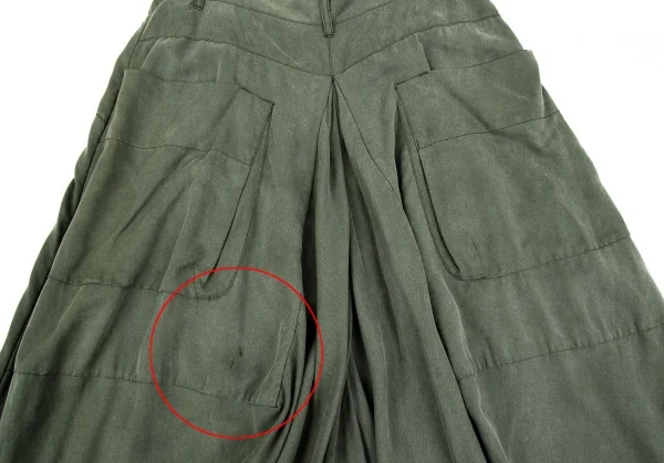 フラボアFRAPBOIS レーヨンサークルポケットペンギンパンツ カーキ0 K-107172_012