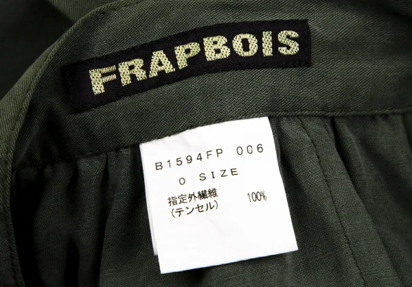 フラボアFRAPBOIS レーヨンサークルポケットペンギンパンツ カーキ0 K-107172_015