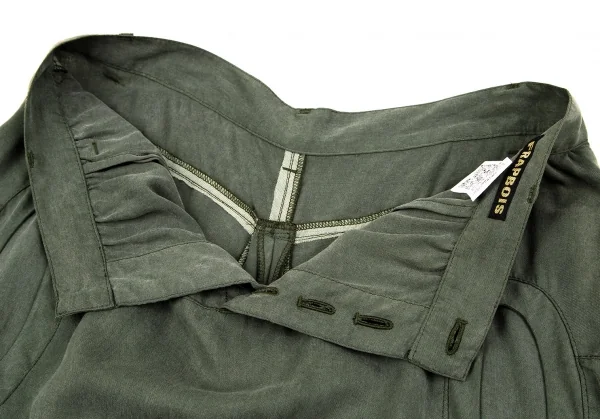 フラボアFRAPBOIS レーヨンサークルポケットペンギンパンツ カーキ0 K-107172_006