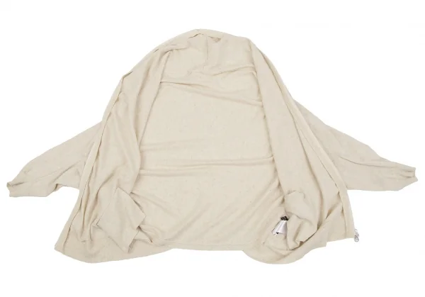 アツロウタヤマATSURO TAYAMA コットンリネンフルダブルジップサークルシルエットニット オートミール36 K-107173_010