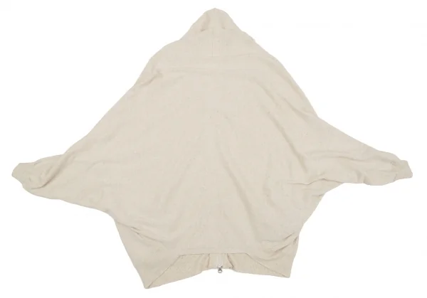 アツロウタヤマATSURO TAYAMA コットンリネンフルダブルジップサークルシルエットニット オートミール36 K-107173_011