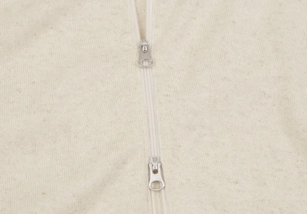 アツロウタヤマATSURO TAYAMA コットンリネンフルダブルジップサークルシルエットニット オートミール36 K-107173_008