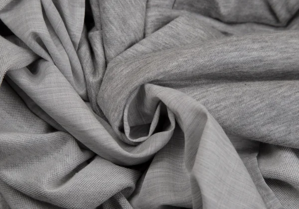 アツロウタヤマATSURO TAYAMA コットンドレープレイヤードフーテッドバックジップトップス グレー36 K-107174_013