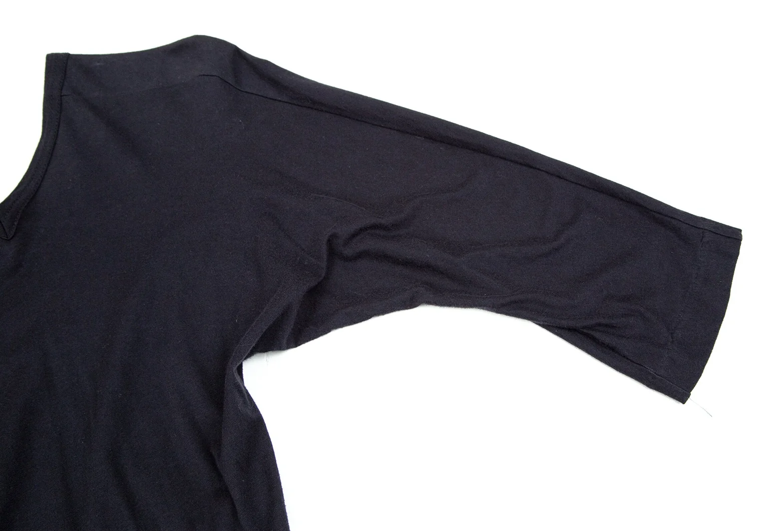 COMME des GARCONS Cotton V-neck T Shirt Navy S-M (K-107187)