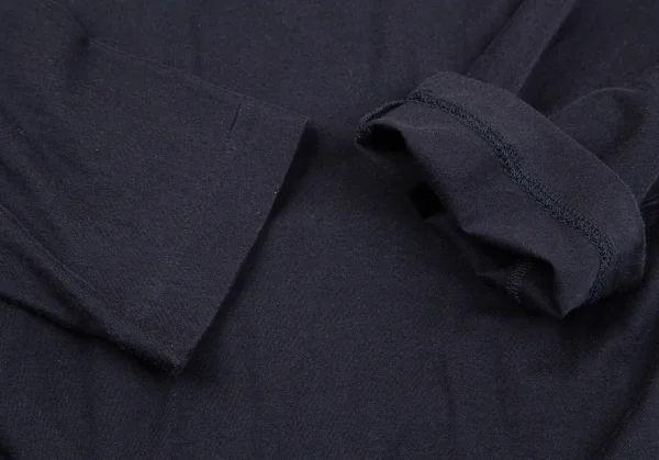 コムデギャルソンCOMME des GARCONS コットンダブルVネックカットソー 紺M位 K-107187_006