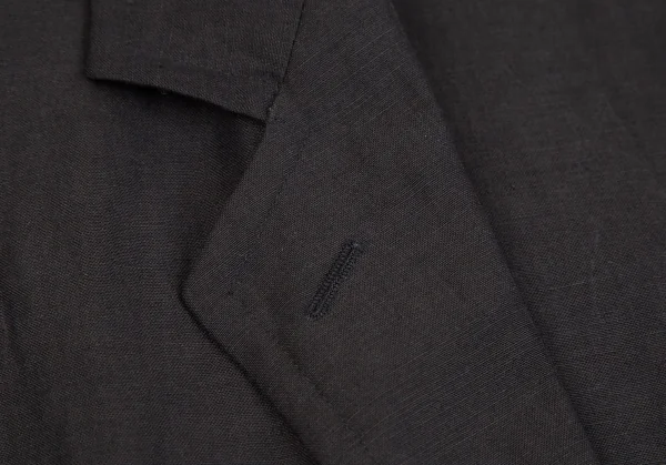 マックスマーラMax Mara シルクリネン着物スリーブボタンレスジャケット 墨黒38 K-107192_004