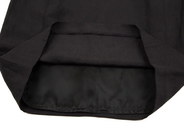 マックスマーラMax Mara シルクリネンノースリーブワンピース 墨黒38 K-107193_006