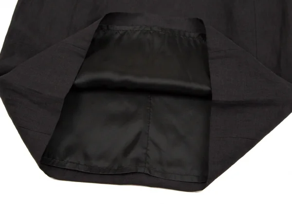 マックスマーラMax Mara シルクリネン着物スリーブセットアップ 墨黒38 K-107194_016