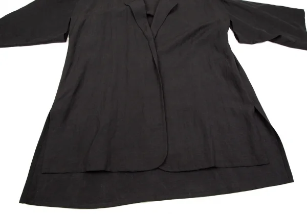 マックスマーラMax Mara シルクリネン着物スリーブセットアップ 墨黒38 K-107194_006