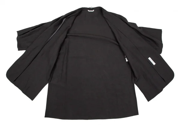 マックスマーラMax Mara シルクリネン着物スリーブセットアップ 墨黒38 K-107194_008