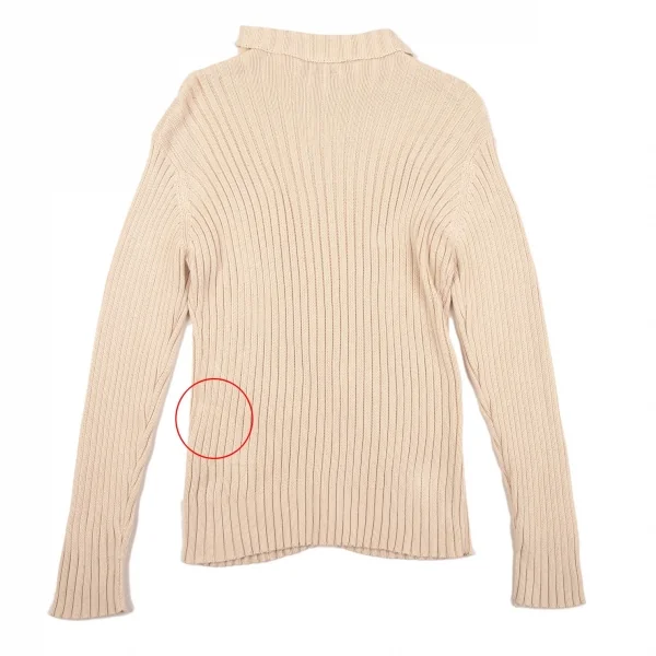 マーガレットハウエルMARGARET HOWELL コットンリブニットカーディガン アイボリーII K-107197_009