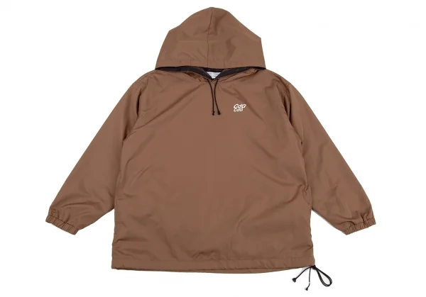 コムコム コムデギャルソンCOMME des GARCONS ロゴワンポイントポリアノラックパーカー ブラウンS K-107224_002