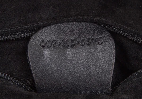 グッチGUCCI オールドグッチレザーショルダーラウンドバッグ 黒 K-107226_011