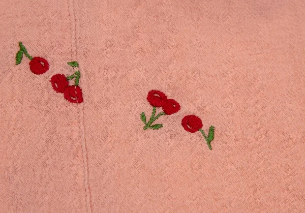 ヒステリックグラマーHYSTERIC GLAMOUR チェリー刺繍シャツ ピンクFREE K-107227_011
