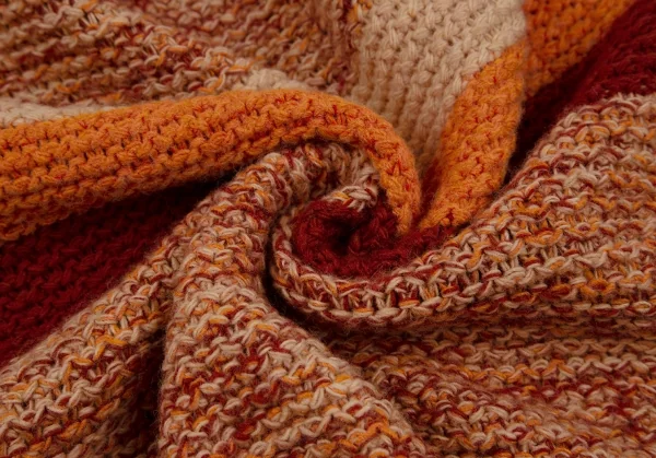 マックスアンドコーMAX&Co ローゲージミックスニットカーディガン オレンジベージュL K-107234_011