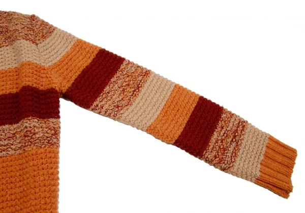 マックスアンドコーMAX&Co ローゲージミックスニットカーディガン オレンジベージュL K-107234_006