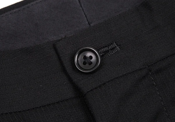 ワイズフォーメンY's for men ウールシャドーストライプツータックパンツ 黒5 K-107238_004
