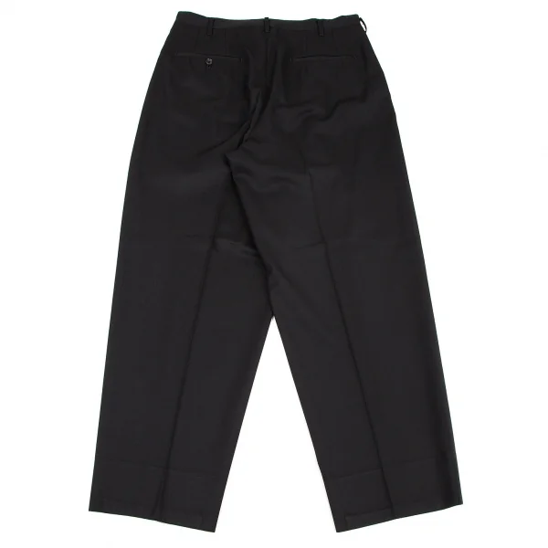 ワイズフォーメンY's for men ウールシャドーストライプツータックパンツ 黒5 K-107238_008