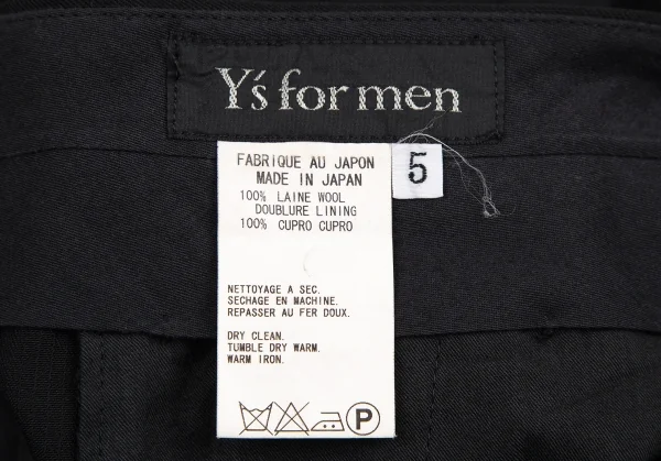 ワイズフォーメンY's for men ウールシャドーストライプセットアップスーツ 黒4・5 K-107239_019