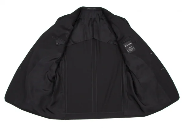 ワイズフォーメンY's for men ウールシャドーストライプセットアップスーツ 黒4・5 K-107239_009