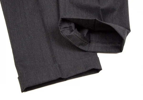 コムデギャルソン オムCOMME des GARCONS HOMME ウールチョークストライプセットアップスーツ グレーS K-107255_017