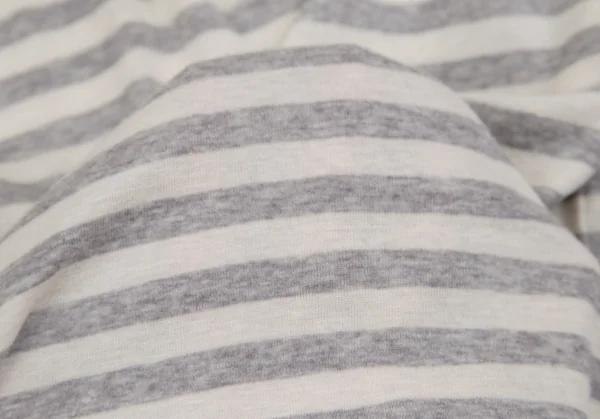 マドモアゼルノンノンMademoiselle NON NON コットンタートルネックボーダーカットソー グレー生成りM位 K-107276_010