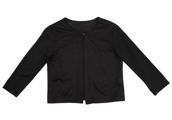 マドモアゼルノンノンMademoiselle NON NONリネントップボタン留め7分