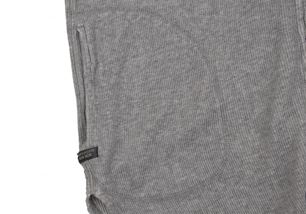 マドモアゼルノンノンMademoiselle NON NON コットンサーマルジップアップパーカー グレー38M K-107279_010