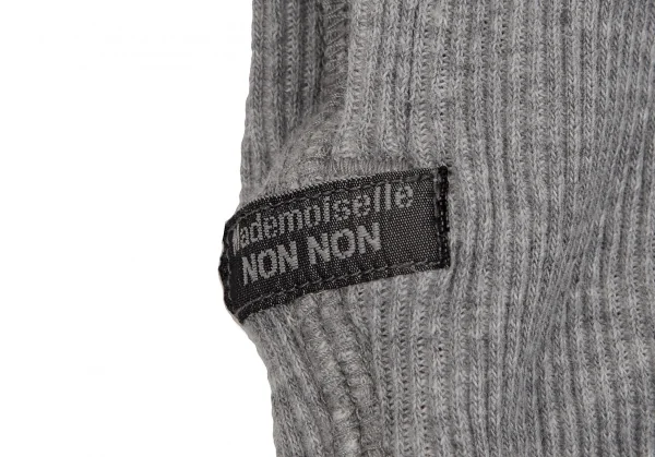 マドモアゼルノンノンMademoiselle NON NON コットンサーマルジップアップパーカー グレー38M K-107279_011