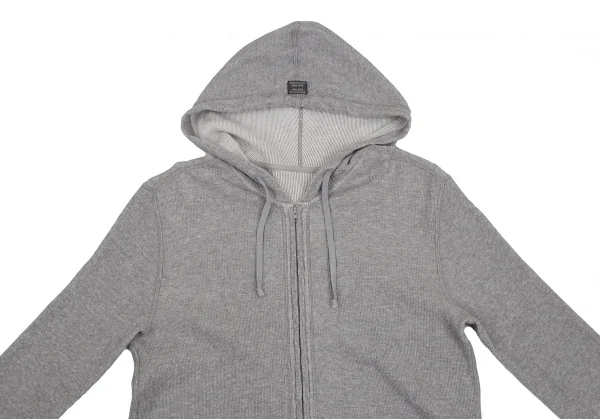 マドモアゼルノンノンMademoiselle NON NON コットンサーマルジップアップパーカー グレー38M K-107279_003