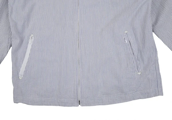 Papas Seersucker Striped Full Zip Hoodie K-107289_012