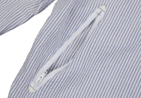 Papas Seersucker Striped Full Zip Hoodie K-107289_014