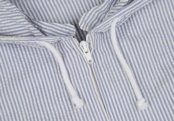 Papas Seersucker Striped Full Zip Hoodie K-107289_005