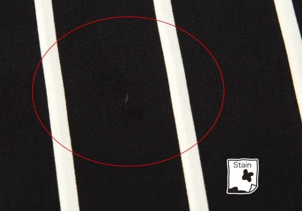 タケシコウサカバイ ワイズ ピンクレーベルTAKESHI KOSAKA by Y's Pink Label フロントドレープストールストライプブラウス 黒2 K-107296_016