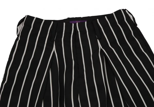 タケシコウサカバイ ワイズ ピンクレーベルTAKESHI KOSAKA by Y's Pink Label ストライプドレープセットアップ 黒2・1 K-107298_010