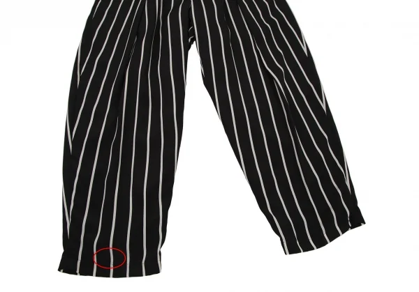 タケシコウサカバイ ワイズ ピンクレーベルTAKESHI KOSAKA by Y's Pink Label ストライプドレープセットアップ 黒2・1 K-107298_012