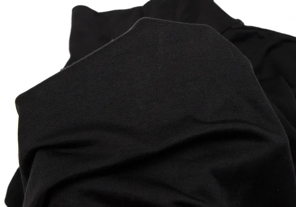 ヨウジヤマモト ファムYohji Yamamoto FEMMEコットンナイロンハイネックTシャツ 黒M K-107299_012